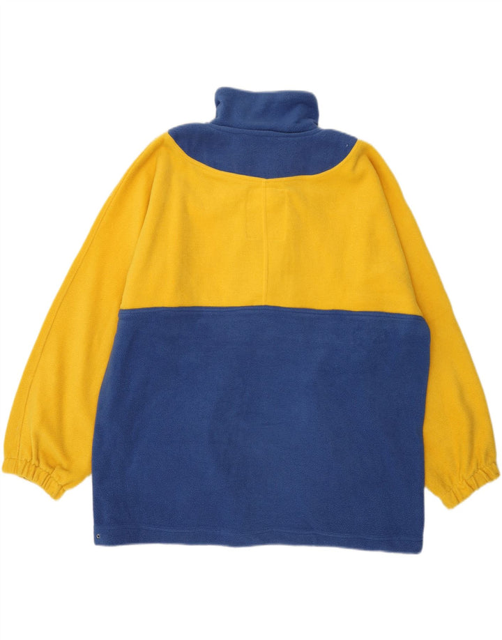KENNINGTON Fleece Jumper med lynlås til mænd XL Blå Colourblock Polyester
