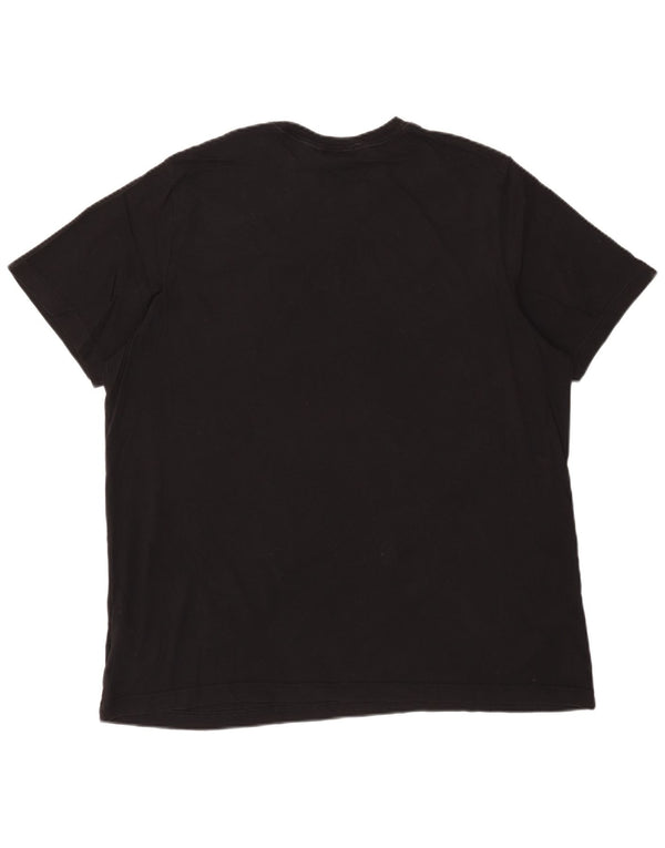 Adidas Herre T-Shirt Top XL Sort Bomuld