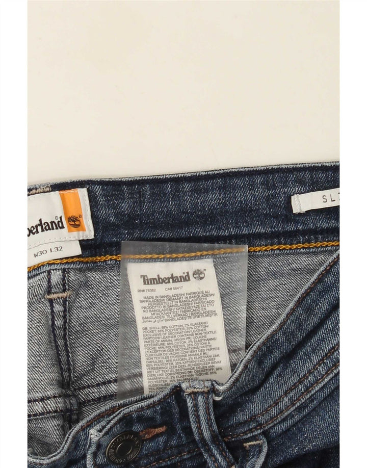 Timberland Dame Slim Jeans W30 L32 Blå Bomuld