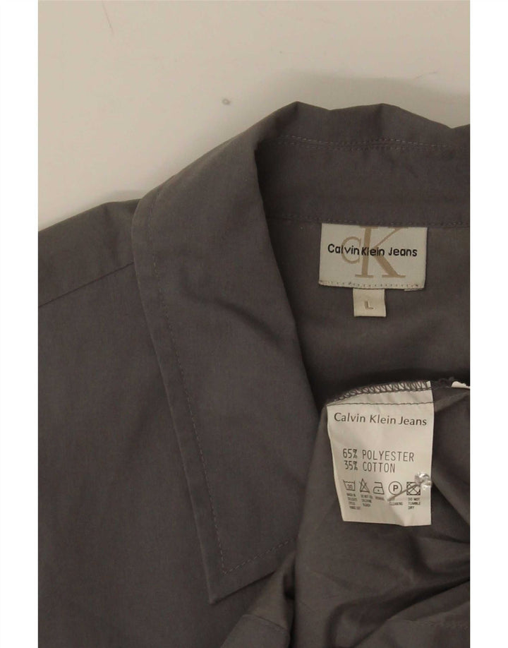 Calvin Klein Jeans Herreskjorte Stor grå polyester