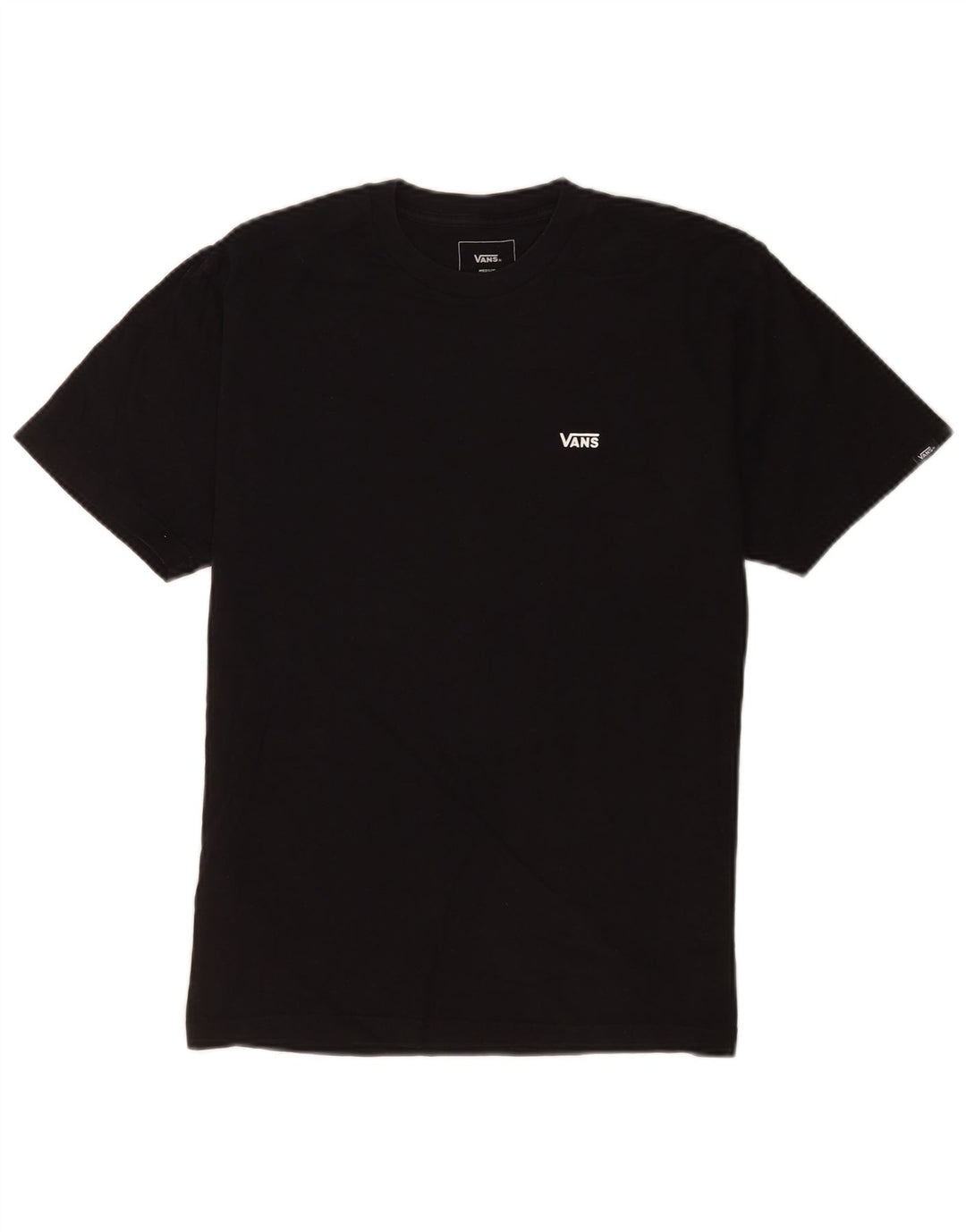Vans Boys Classic Fit T-Shirt Top 10-11 år Medium Sort Bomuld