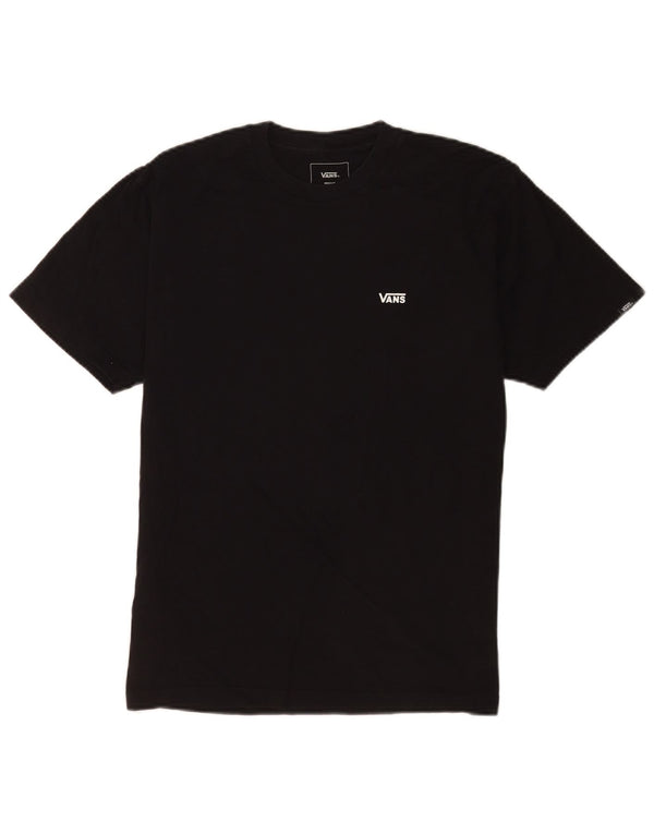 Vans Boys Classic Fit T-Shirt Top 10-11 år Medium Sort Bomuld