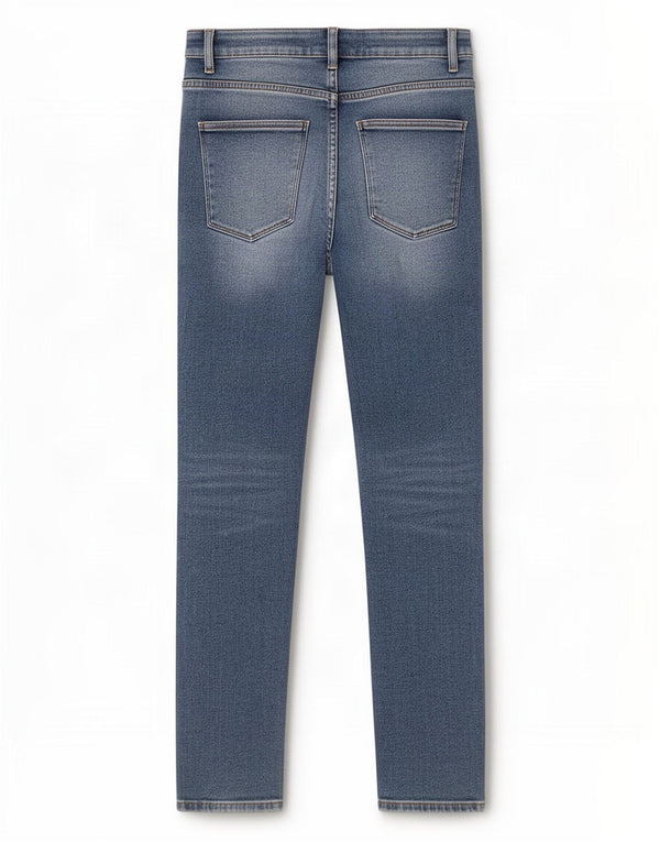 Zara Womens Crop Distressed Skinny Jeans EU 38 Small W28 L26 Blue Cotton