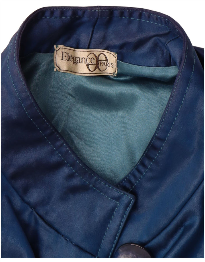 Elegance Paris Dame 3/4 ærmet overfrakke UK 22 3XL Blå