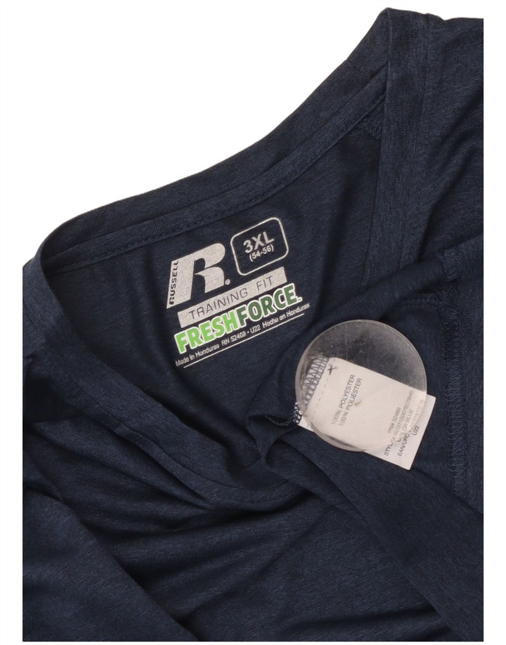 Russell Athletic Herre Top Langærmet 3XL Navy Blue Polyester
