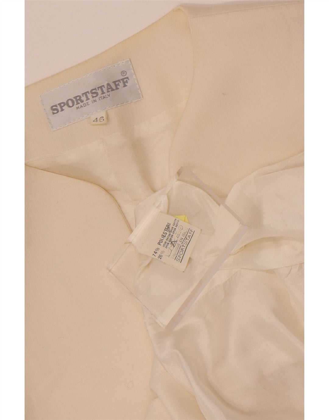 Sportstaff Dame Blazer Jacket IT 46 Large White Polyester