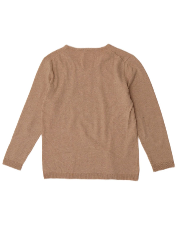 Zara Boys V-hals sweater 11-12 år Beige Flecked