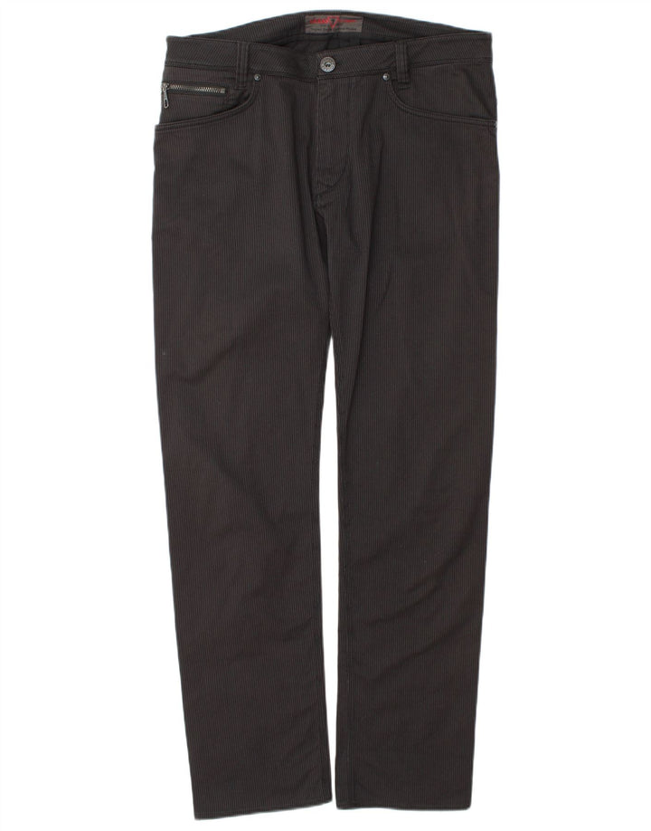 Guess Straight Jeans til mænd W33 L32 sort stribet bomuld