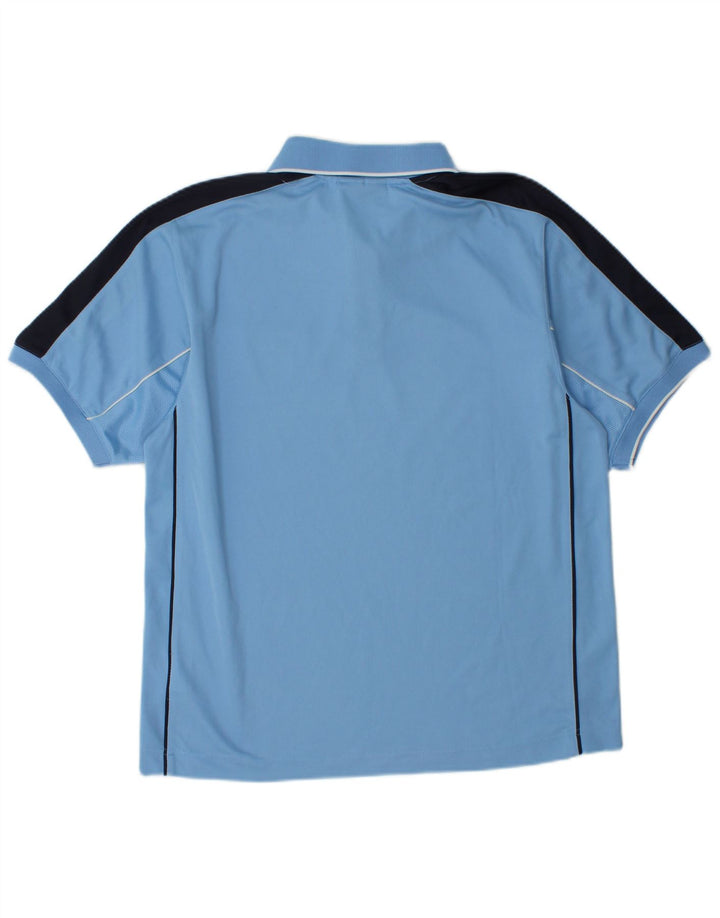 Lotto Herre Polo Shirt UK 36/38 Small Blue Colourblock Polyester