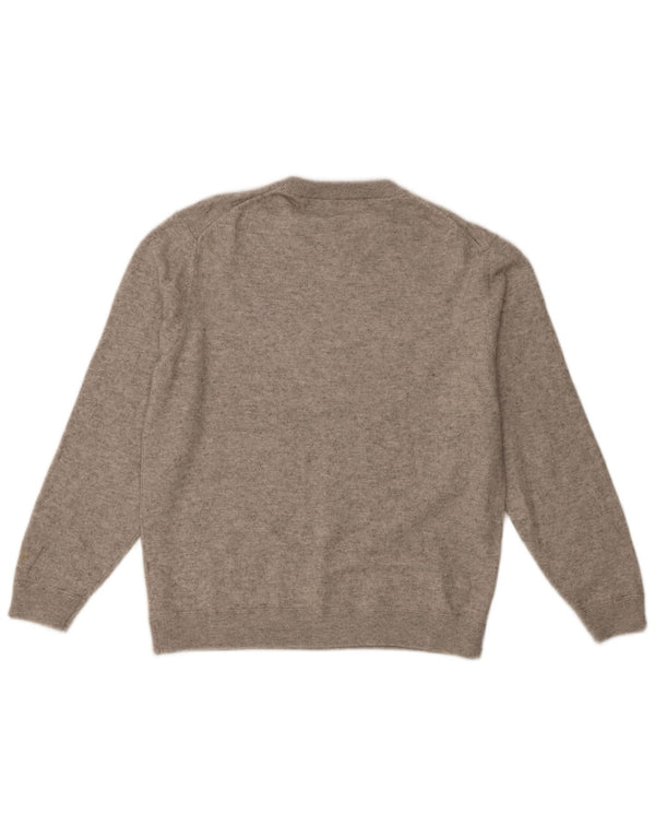 Massimo Dutti Herre Crew Neck Jumper Sweater 2XL Grå Flecked Wool