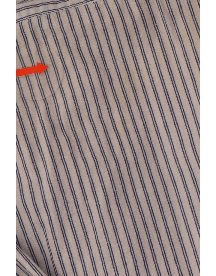 Pull & Bear Herreskjorte Small Blue Pinstripe Cotton