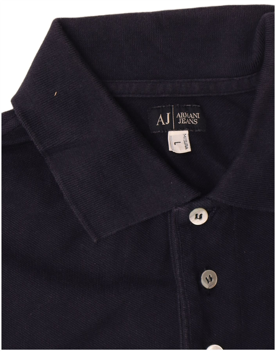 Armani Jeans Poloshirt til mænd Stor marineblå bomuld