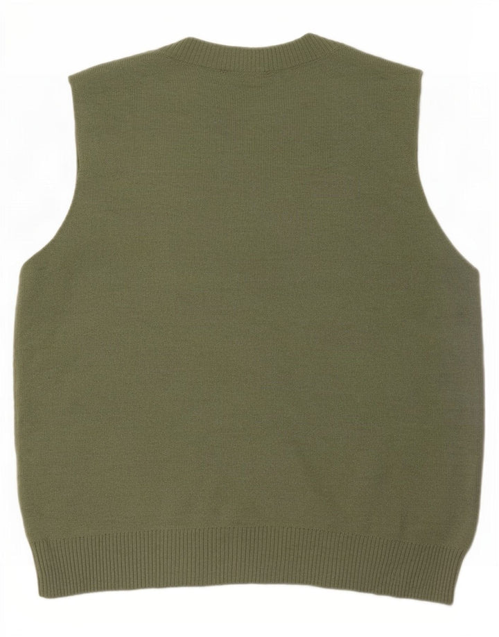Oasis Dame Vest Tank Top UK 16 Large Grøn Akryl