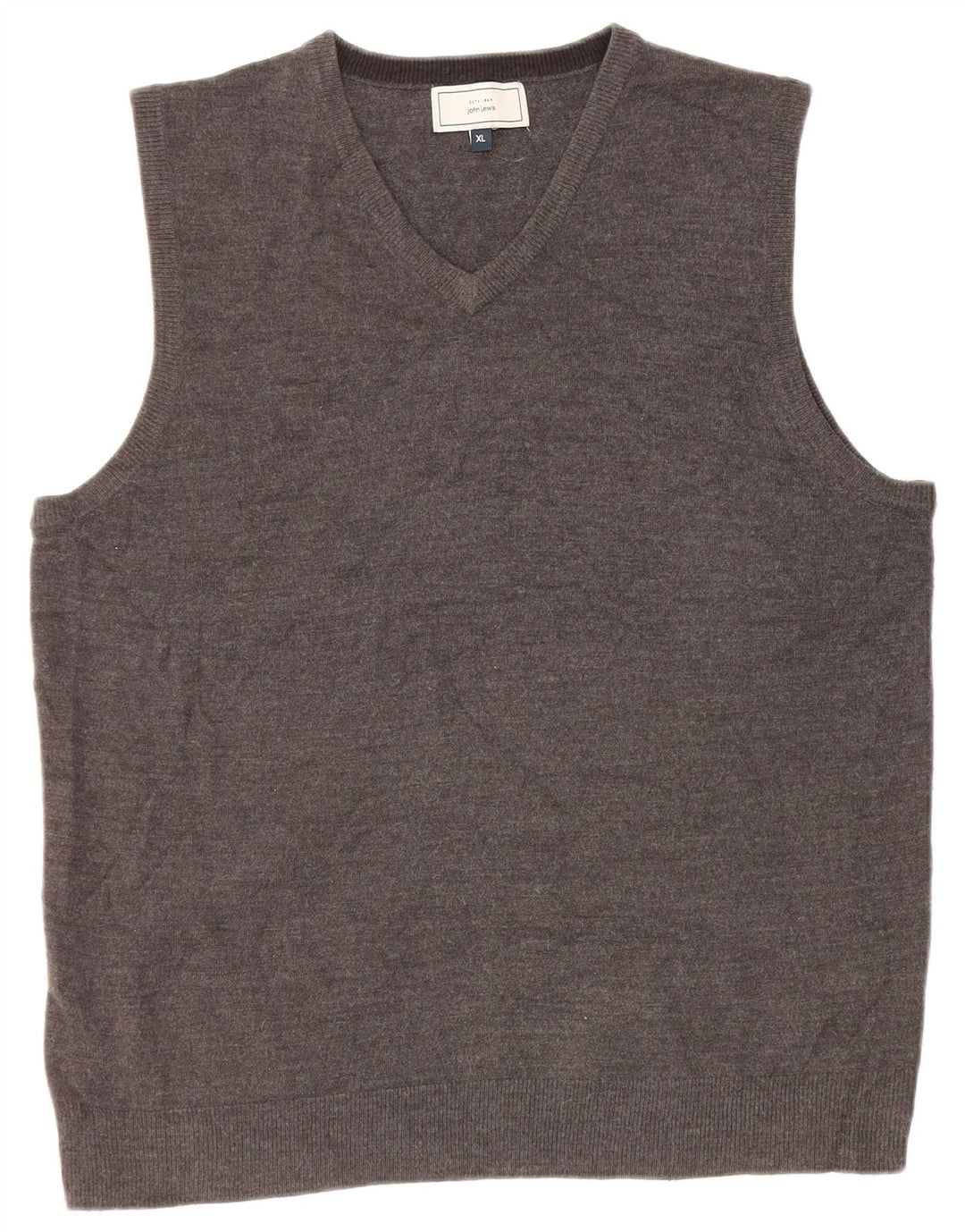 John Lewis Herrevest Tank Top XL Grå Akryl