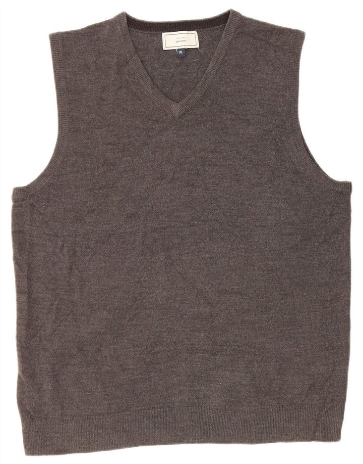 John Lewis Herrevest Tank Top XL Grå Akryl
