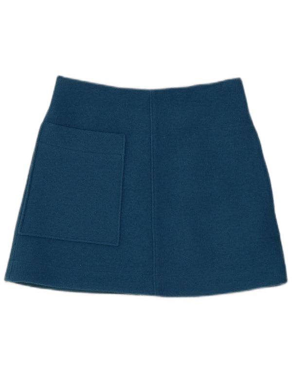 Cos Dame Mini-nederdel EU 34 XS W30 Blå Uld