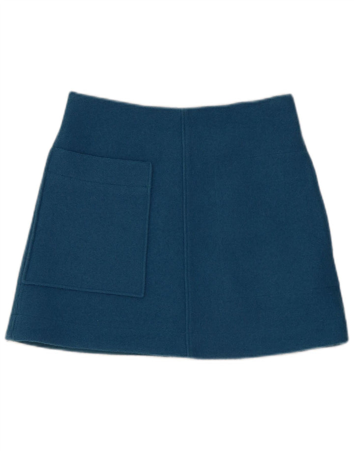 Cos Dame Mini-nederdel EU 34 XS W30 Blå Uld