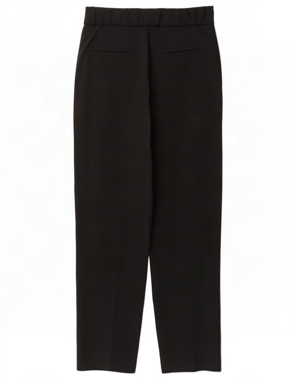 Massimo Dutti Dame Pegged jakkesæt bukser EU 36 XS W26 L27 Sort viskose