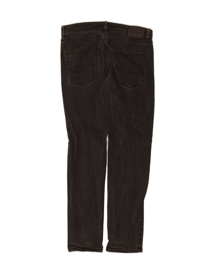 JACK & JONES Mens Mike Straight Jeans W32 L34 Black Cotton Vintage Jack & Jones and Second-Hand Jack & Jones from Messina Hembry 
