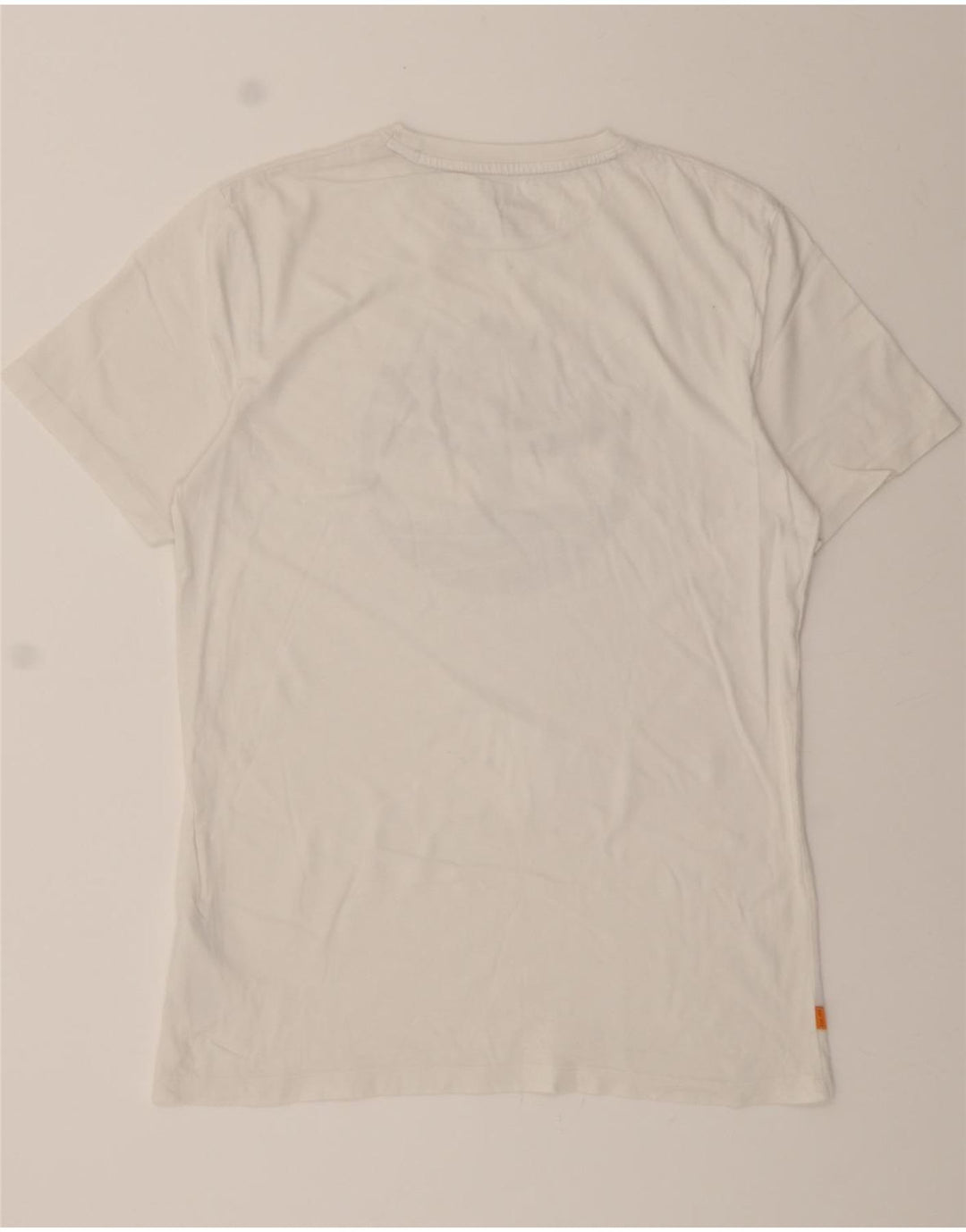 TIMBERLAND Mens Regular Fit Graphic T-Shirt Top Small White Cotton Vintage Timberland and Second-Hand Timberland from Messina Hembry 