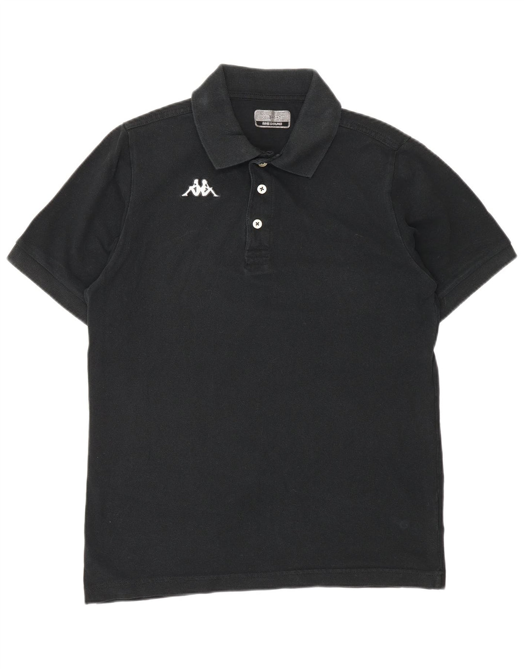 KAPPA Poloshirt til mænd Medium Sort bomuld