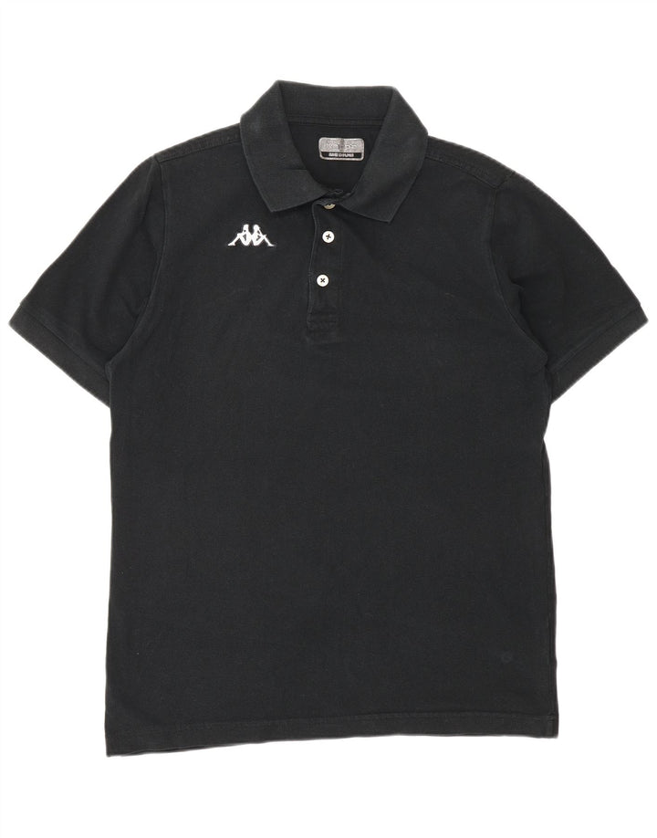 KAPPA Poloshirt til mænd Medium Sort bomuld