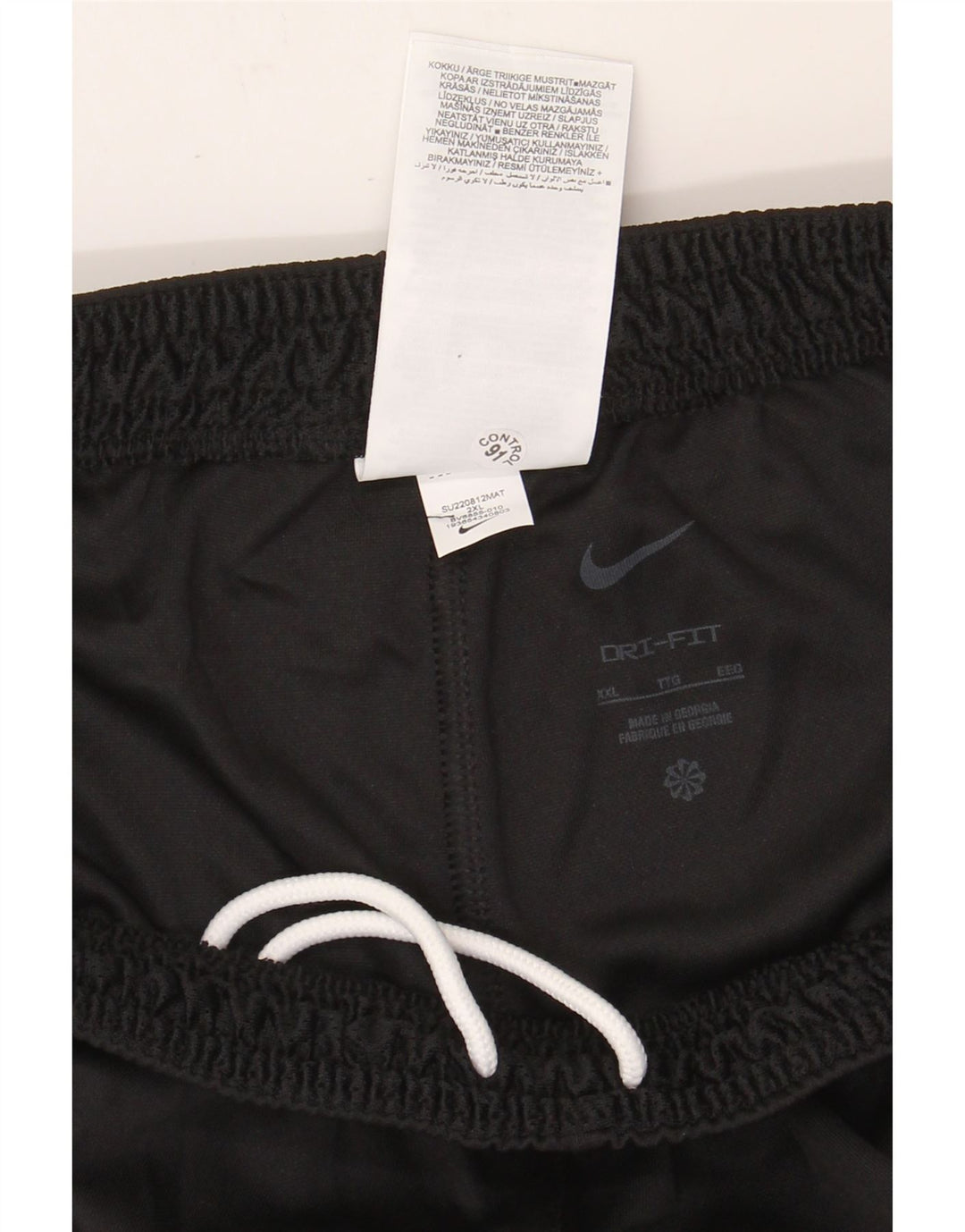 NIKE Boys Dri Fit Sport Shorts 15-16 Years 2XL Black Polyester Vintage Nike and Second-Hand Nike from Messina Hembry 