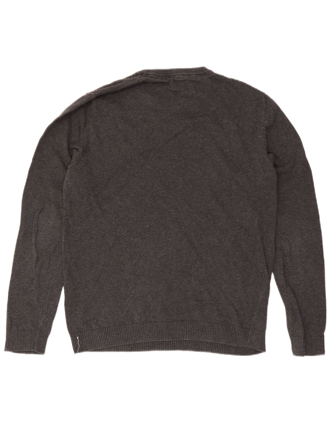 Jack & Jones Herre sweater med rund hals, mellemgrå bomuld