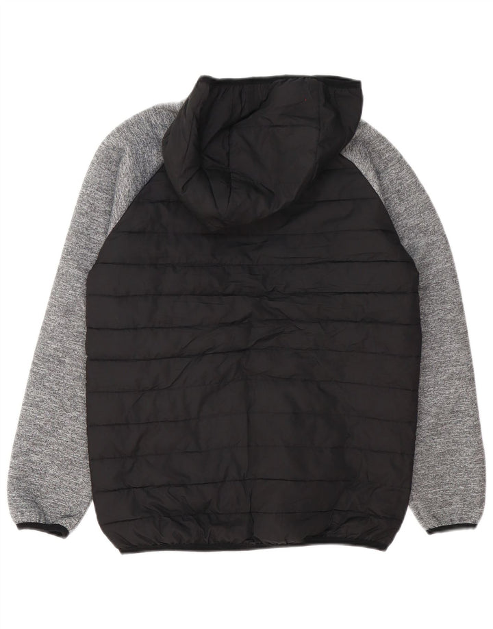 Jack & Jones Polstret hættejakke til drenge 11-12 år Sort Colourblock