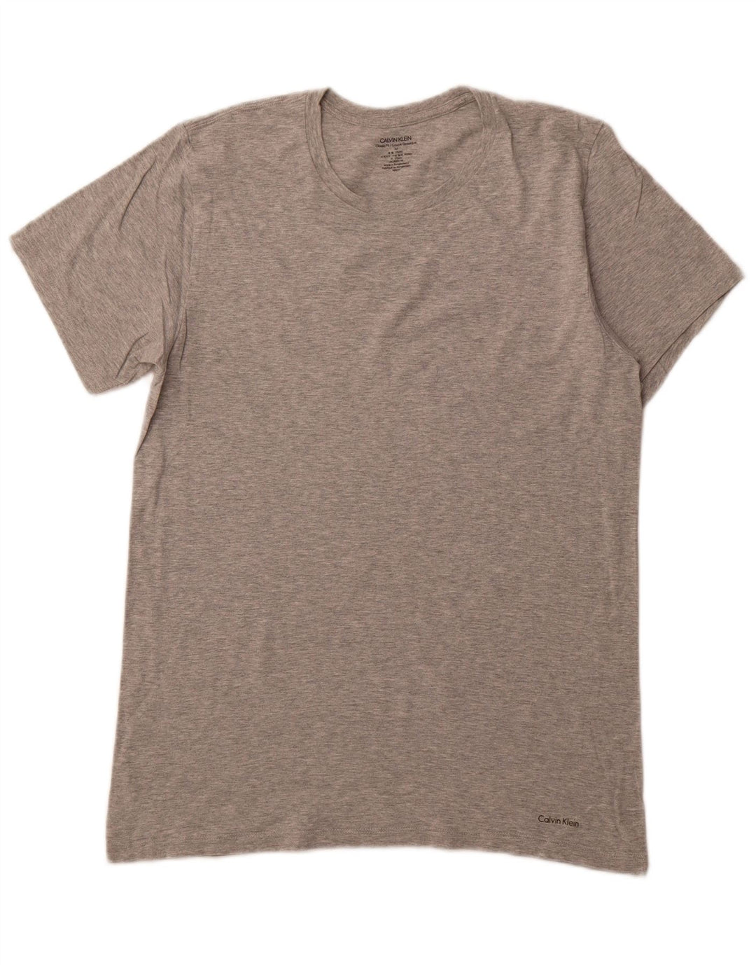 CALVIN KLEIN Mens Classic Fit T-Shirt Top Medium Grey Flecked