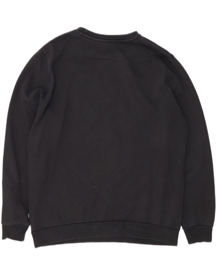 Puma Herre Grafisk Sweatshirt Jumper Stor Sort Bomuld