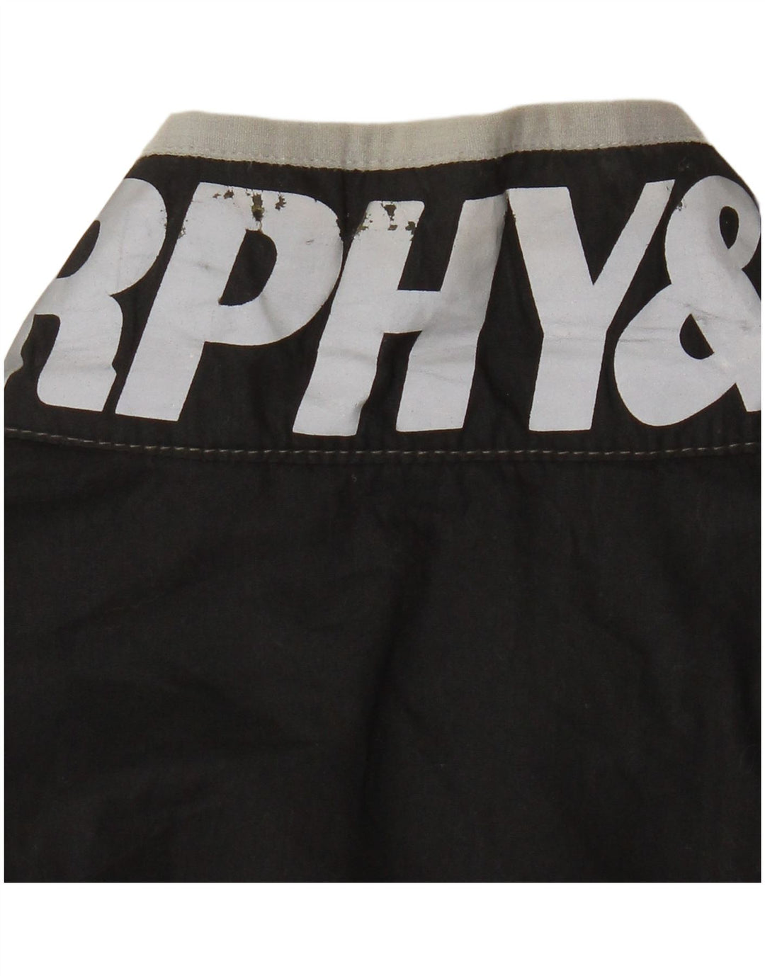 Murphy & Nye Graphic Bomber Jacket til kvinder UK 18 XL Sort bomuld