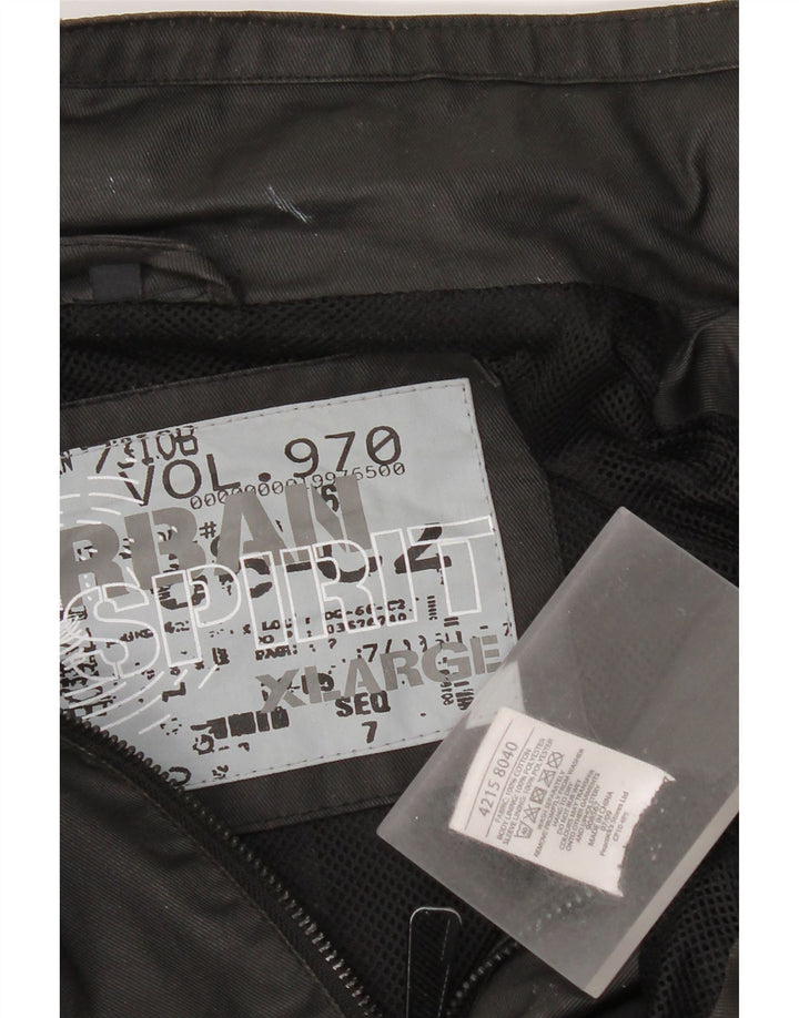 Vintage Herre Military Jacket UK 42 XL Sort Bomuld