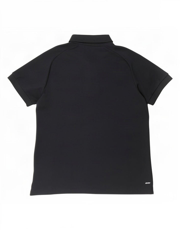 New Balance grafisk poloshirt til kvinder UK 16 Stor sort polyester