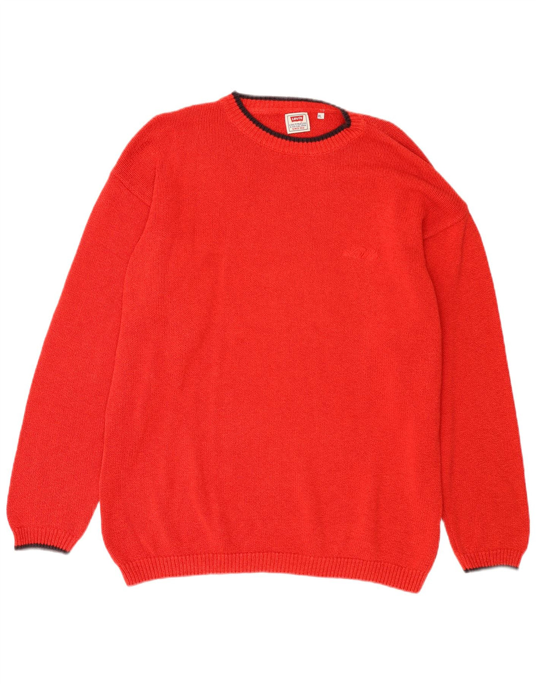 Levi's Herre sweater med rund hals XL rød bomuld