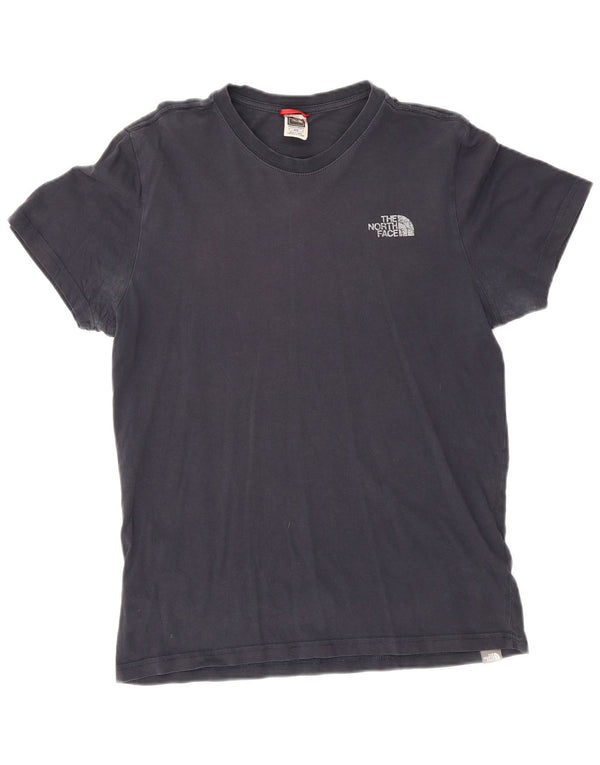 The North Face Herre grafisk T-shirt Top Medium Marineblå Bomuld