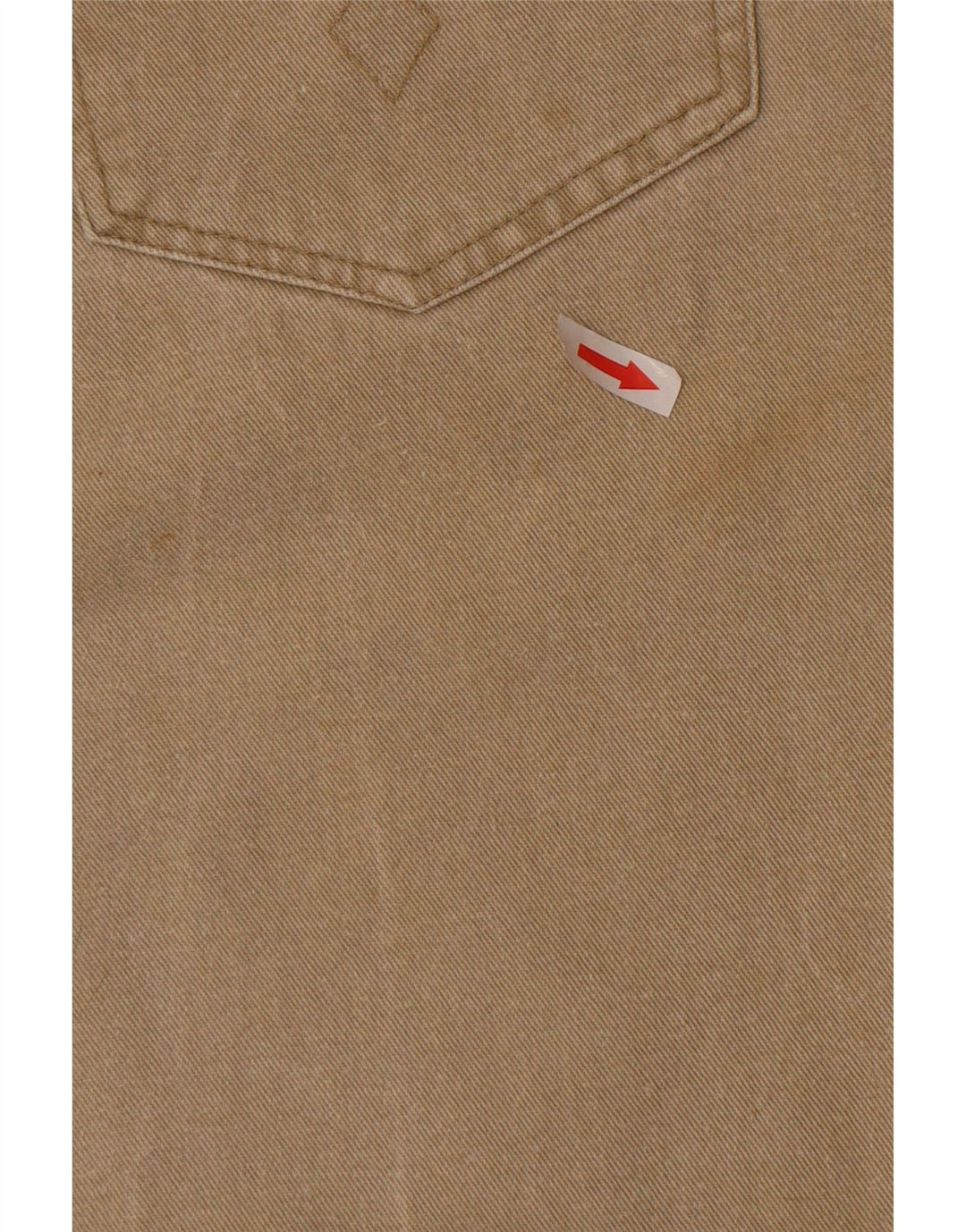 Vintage koniske jeans til kvinder IT 42 Medium W30 L28 Beige Bomuld