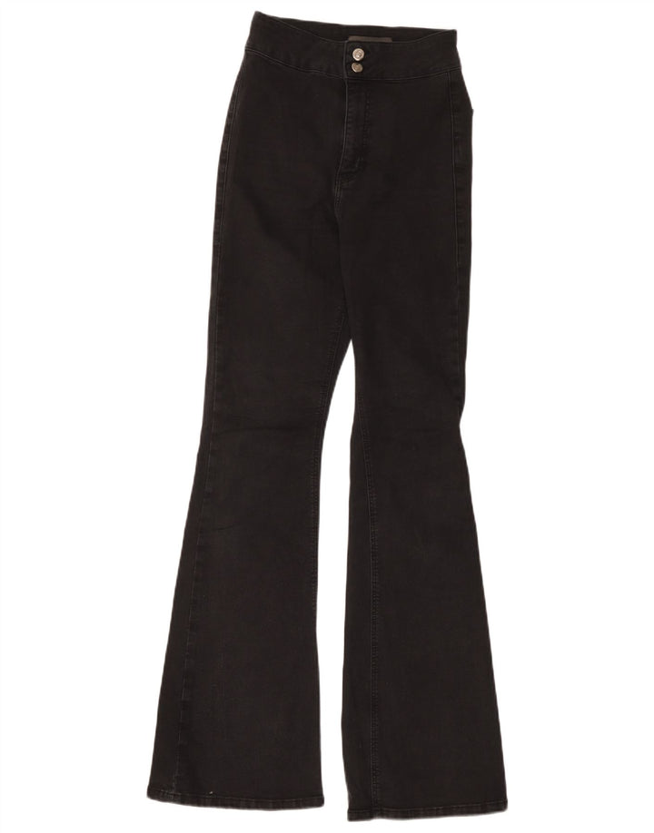 Topshop Dame Flared Jeans W28 L32 Sort Bomuld