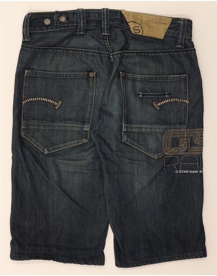 G-STAR Mens Graphic Denim Shorts W33 Medium Blue Cotton Vintage G-Star and Second-Hand G-Star from Messina Hembry 