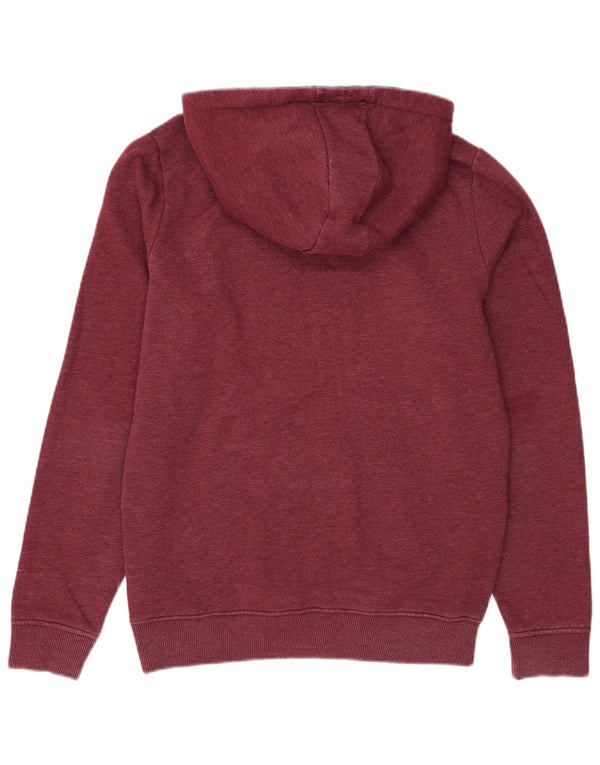 Tommy Hilfiger Mens Hoodie Jumper Medium Burgundy Cotton