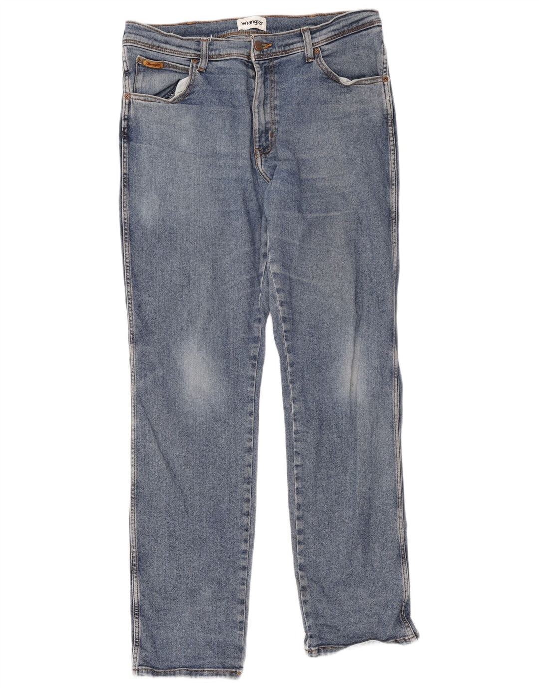 Wrangler Herre Texas Straight Jeans W36 L34 Blå Bomuld