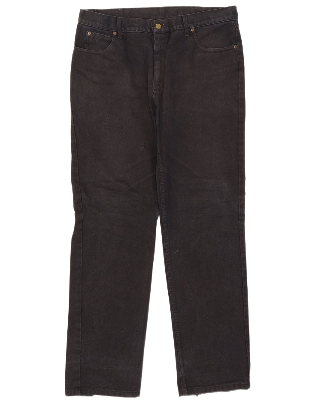 Lee Straight Jeans til mænd W38 L34 Sort bomuld