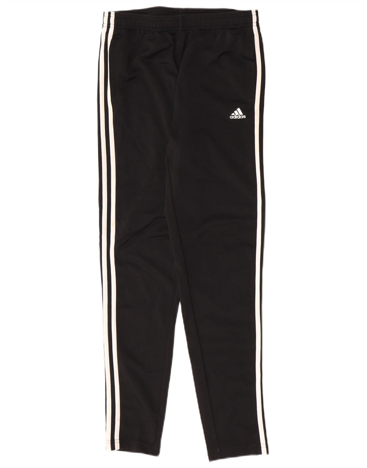 Adidas drenge Slim Fit træningsdragt bukser 13-14 år sort polyester