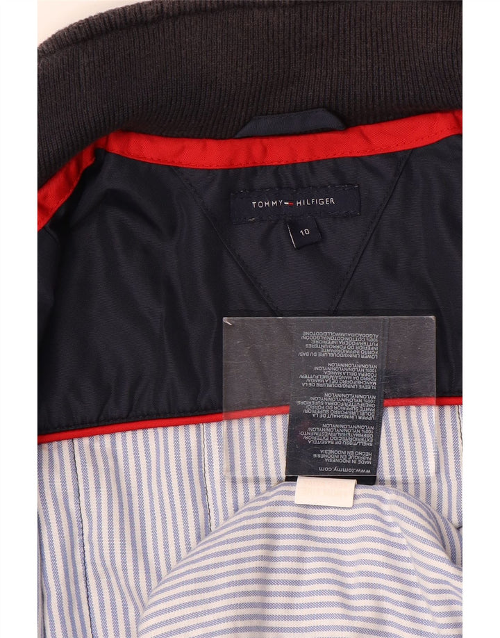 Tommy Hilfiger Boys Bomber Jacket 9-10 År Navy Blue Nylon
