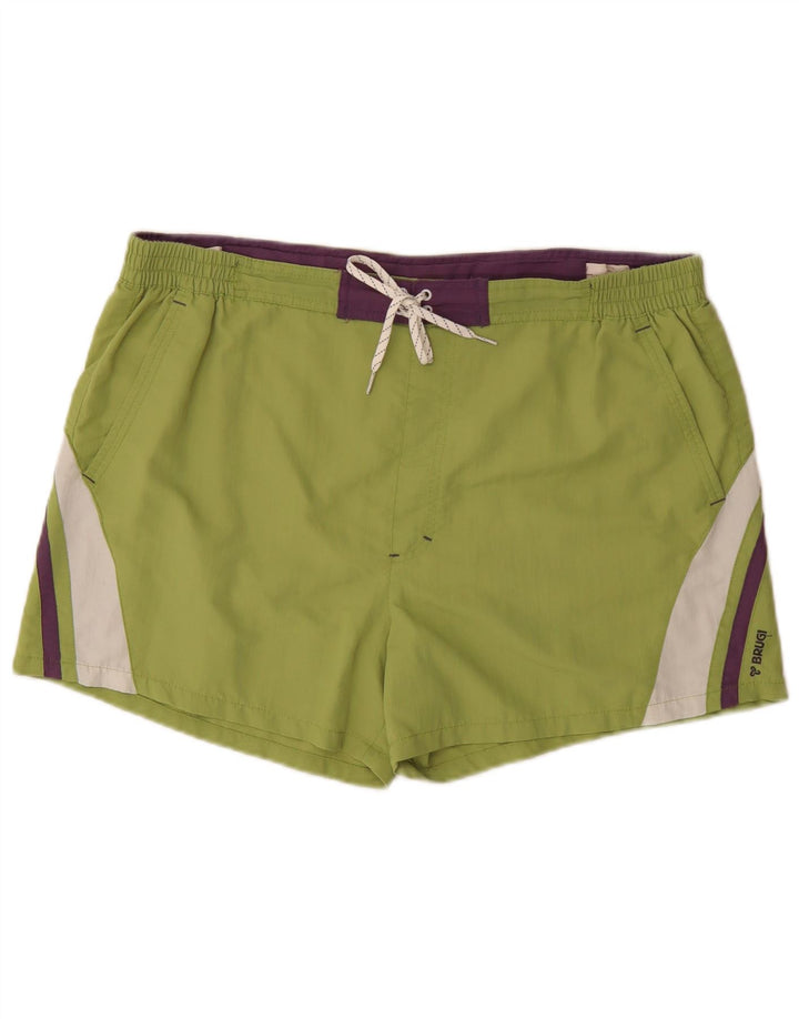 Brugi Badeshorts til mænd XL Grøn Colourblock Polyamid