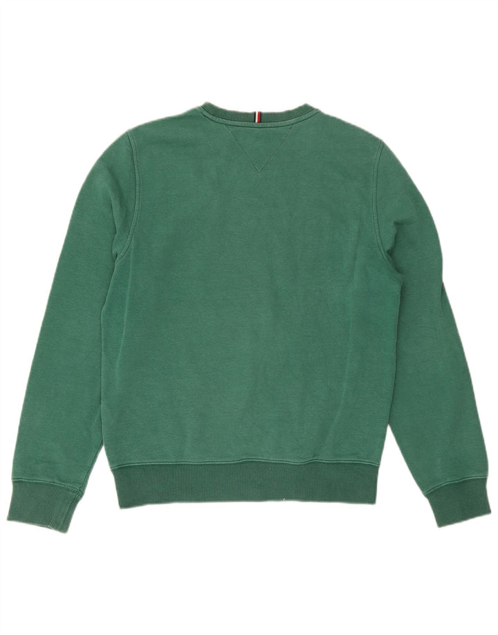 Tommy Hilfiger Herre Grafisk Sweatshirt Jumper Lille Grøn Bomuld