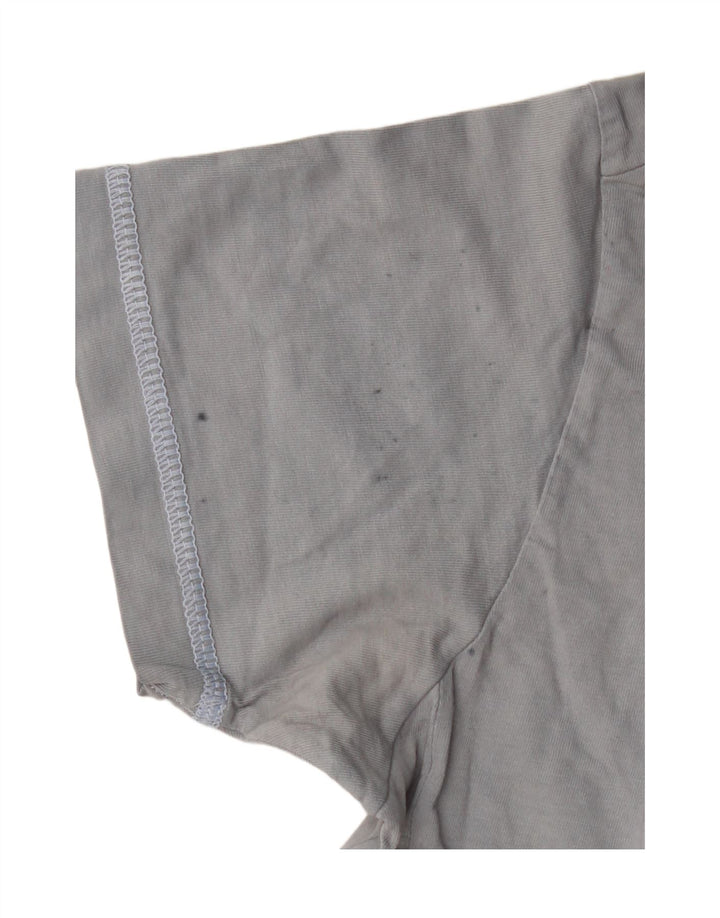 CHAMPION Kvinder grafisk T-shirt top UK 10 Lille marineblå bomuld