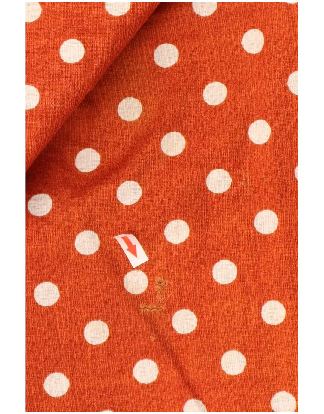 Vintage dame nederdel W24 XS rød polka Dot