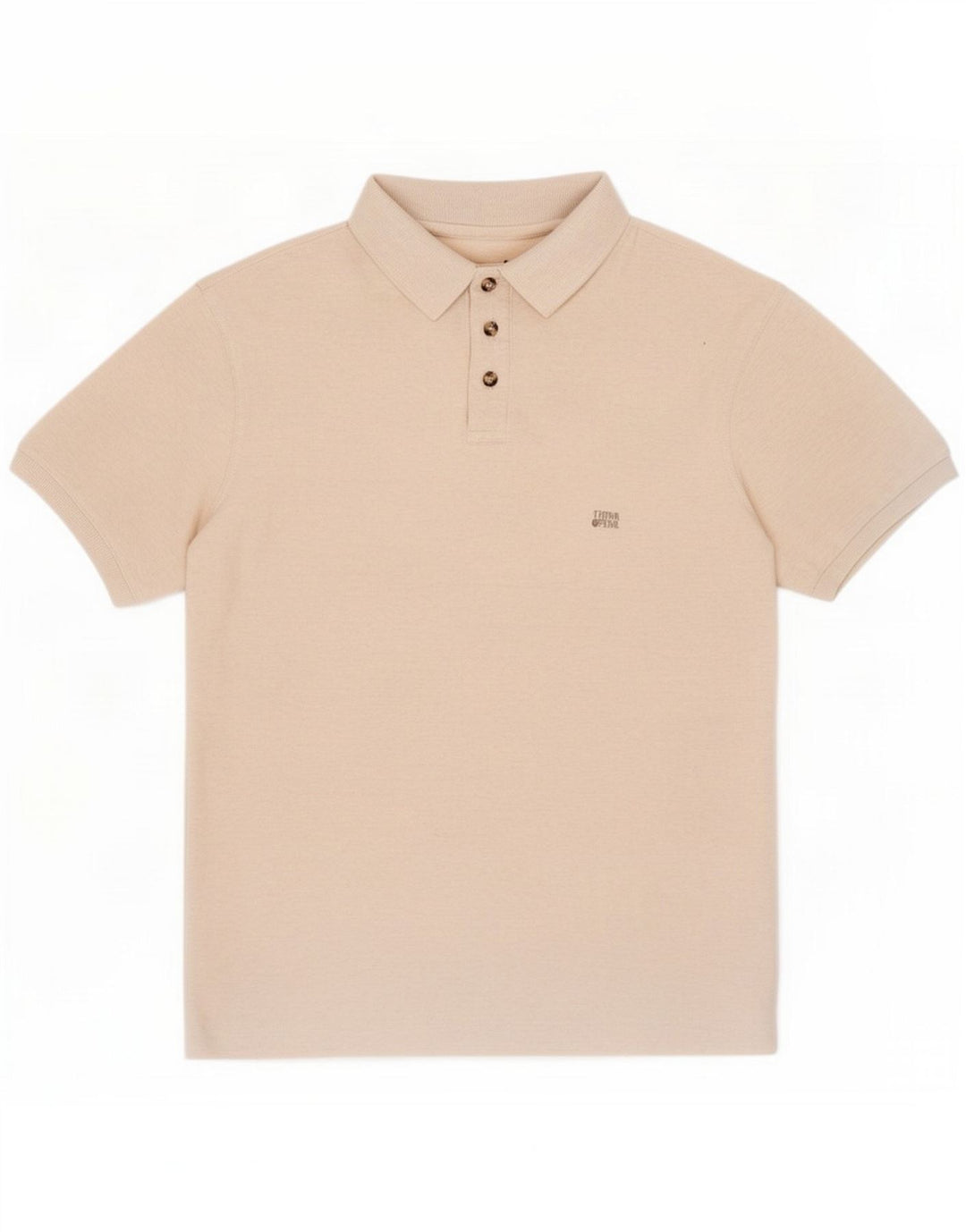 Think Pink Herre Polo Shirt Small Beige
