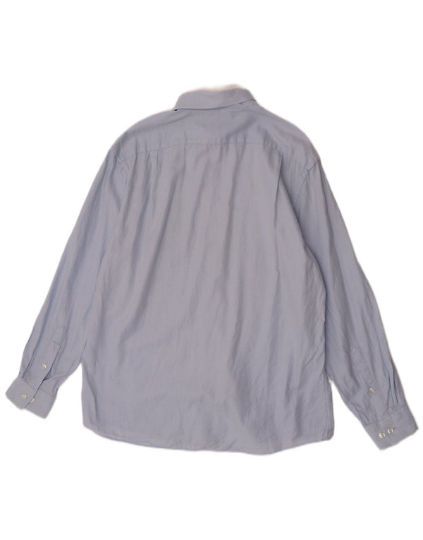 Tommy Hilfiger Herre Slim Fit Skjorte Størrelse 16 1/2 Large Blå